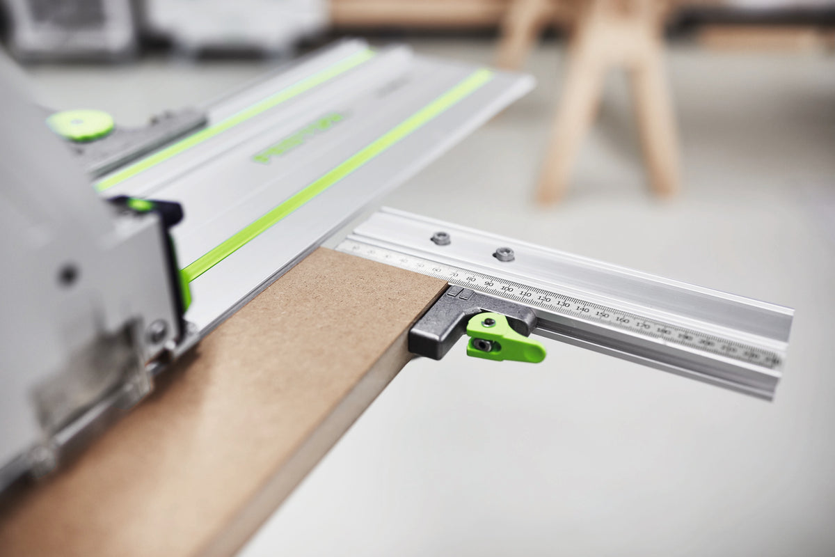 Festool TS 60K plunge cut saw with 100 Year Limited Edition Systainer on rail