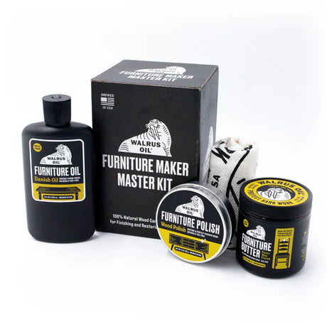 Walrus Oil Master Finishing Set for Furniture Makers