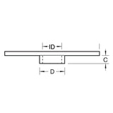 Trend 30mm x 10mm Router Guide Bushing Steel