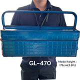 Toyo Steel 47cm Cantilever Toolbox with Long Handle
