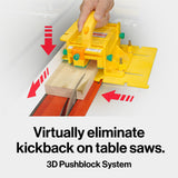 MicroJig GRR-Ripper PRO 3D Pushblock with added accessories for enhanced safety and control