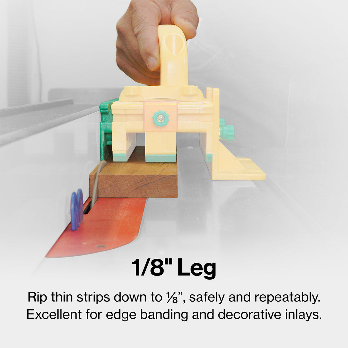 MicroJig GRR-Ripper MAX 3D Pushblock Kit with accessories in use on woodworking project