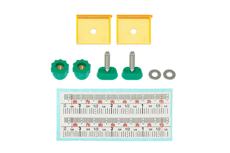 MicroJig GRR-Ripper SafeRip Kit Upgrade enhances table saw safety with orange cursor indicating leg position