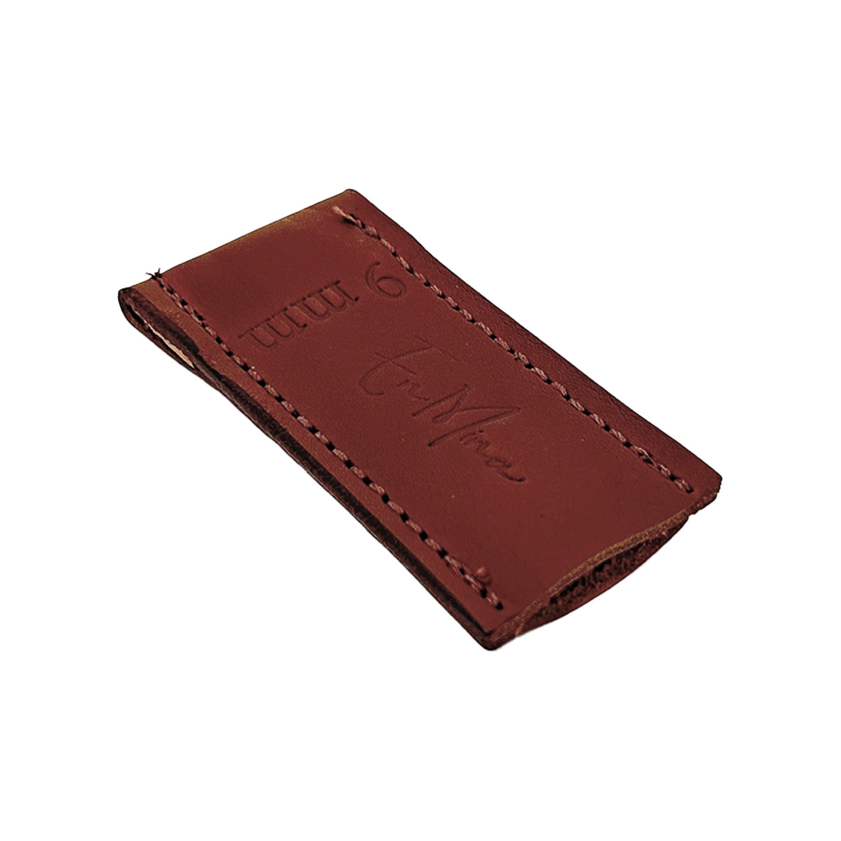 En Mina Chisel Tip Protector / Holdfast Sheath Tan Leather