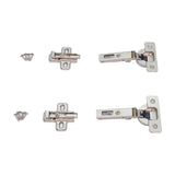 Salice Silentia+ Soft Close Full Overlay Euro Hinge & Mounting Plate Pair