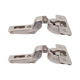 Salice Silentia+ Soft Close Full Inlay Euro Hinge & Mounting Plate Pair