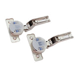 Salice Silentia+ Soft Close Full Inlay Euro Hinge & Mounting Plate Pair