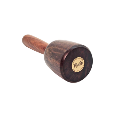 Harold & Saxon Round Carving Mallet Deluxe Desert Hardwood in Australian-made timber with brass accents