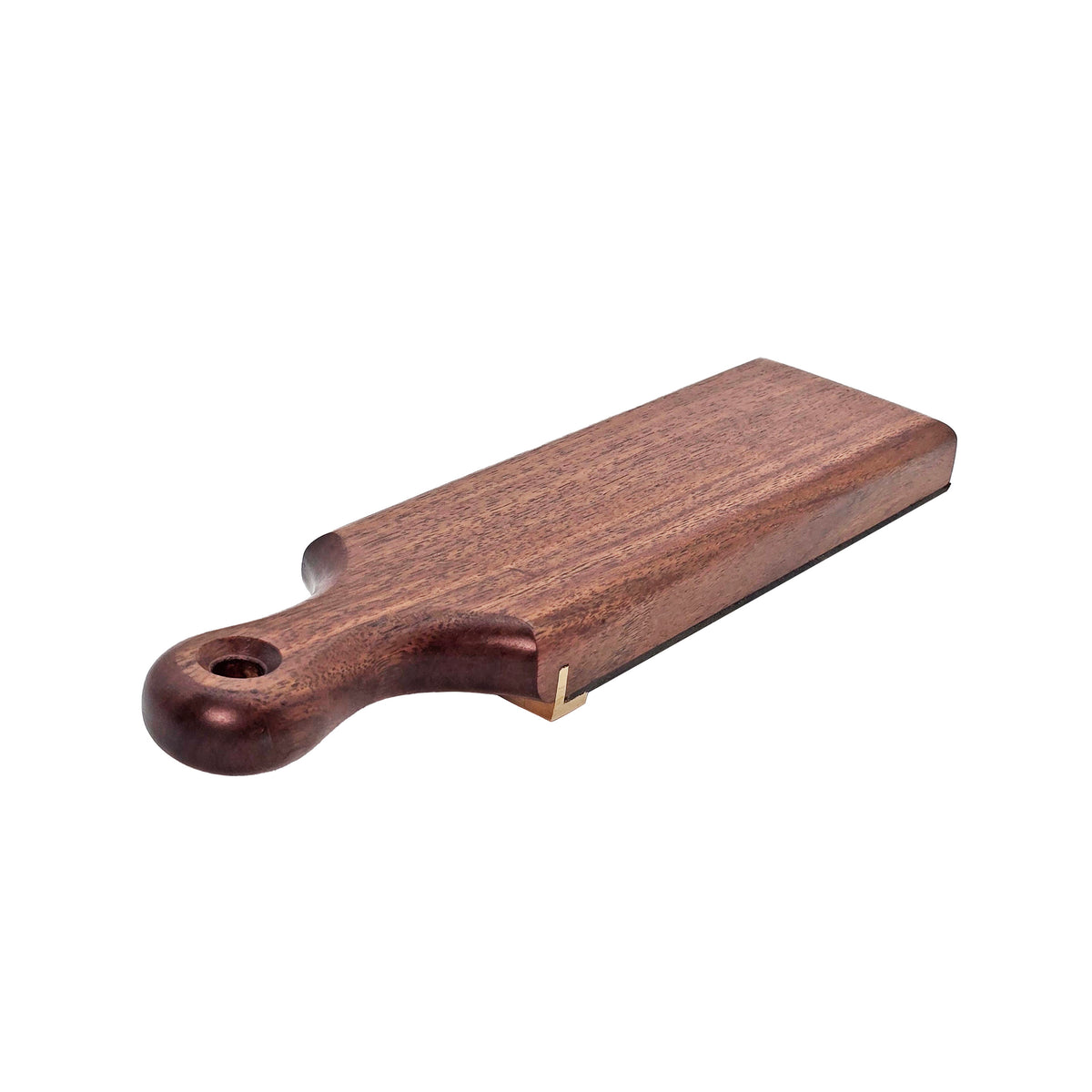 Harold & Saxon Honing Strop Deluxe Desert Hardwood with Murray Grey Calf Leather
