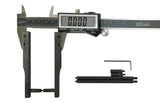 iGaging Set of 3 Long Reach Contact Attachments for Vernier Calipers in use on a workbench