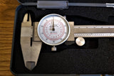 iGaging Dial Vernier Calipers 150mm Metric & Imperial in Case, angled view, precision measurement tool