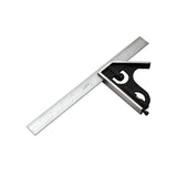 iGaging Set of 2 Combination Squares 150mm & 300mm with Storage Case in use on wooden workbench
