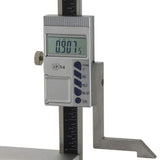 Digital height gauge with adjustable blade for precise woodworking measurements