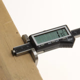 iGaging Digital Wheel Marking Gauge in action marking wood grain