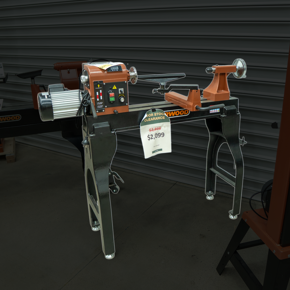 Scratch 'N Dent - SWL-1624-VF Sherwood Woodlathe 400 x 610mm