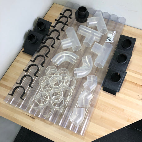 Sherwood 2 1/2in Wall Mounted Dust Extraction Kit Workshop Detail