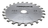 Torquata 203mm flat top circular saw blade in action