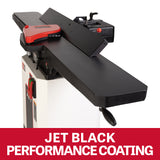 JET Tools 8in Jointer Black Edition with Cabinet Stand Helical Cutterhead