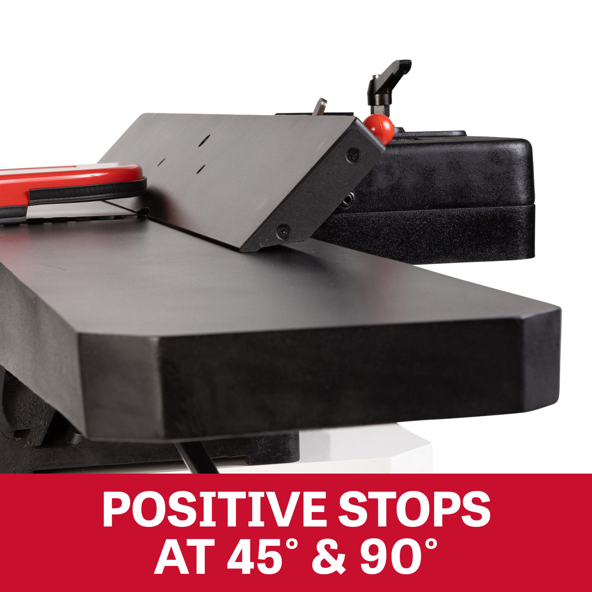 JET Tools 8in Jointer Black Edition with Cabinet Stand Helical Cutterhead