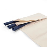 Canvas saw roll for Gyokucho Small Japanese Saw, 5 compartments, angled view