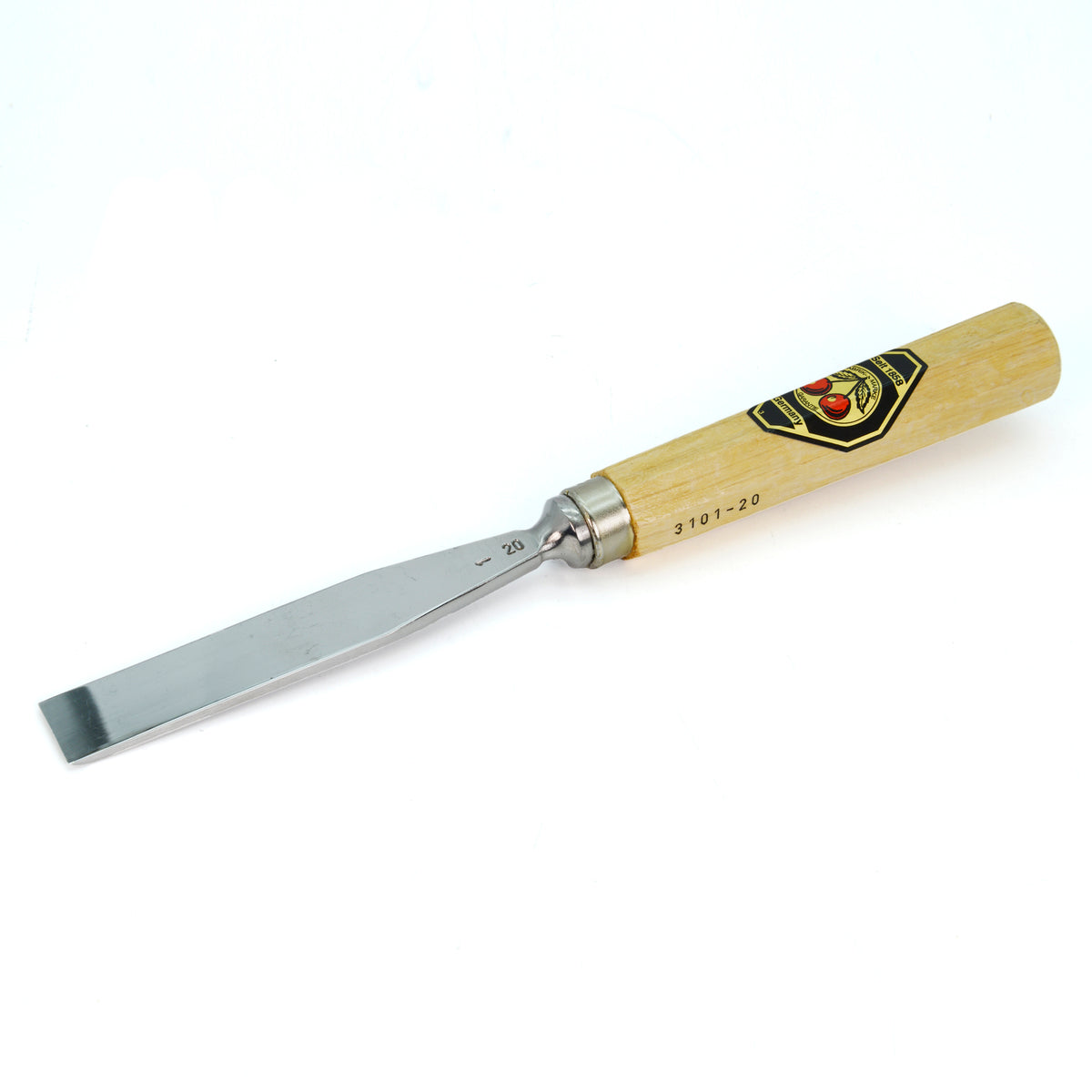 Kirschen Two Cherries Carving Tool Flat Chisel 20mm front