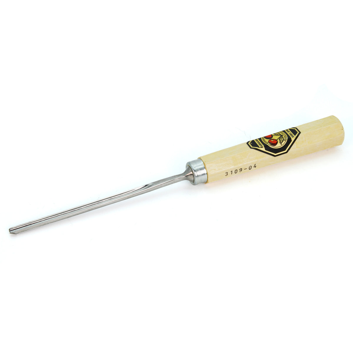 Kirschen Two Cherries Carving Tool Long #9 Gouge 4mm front