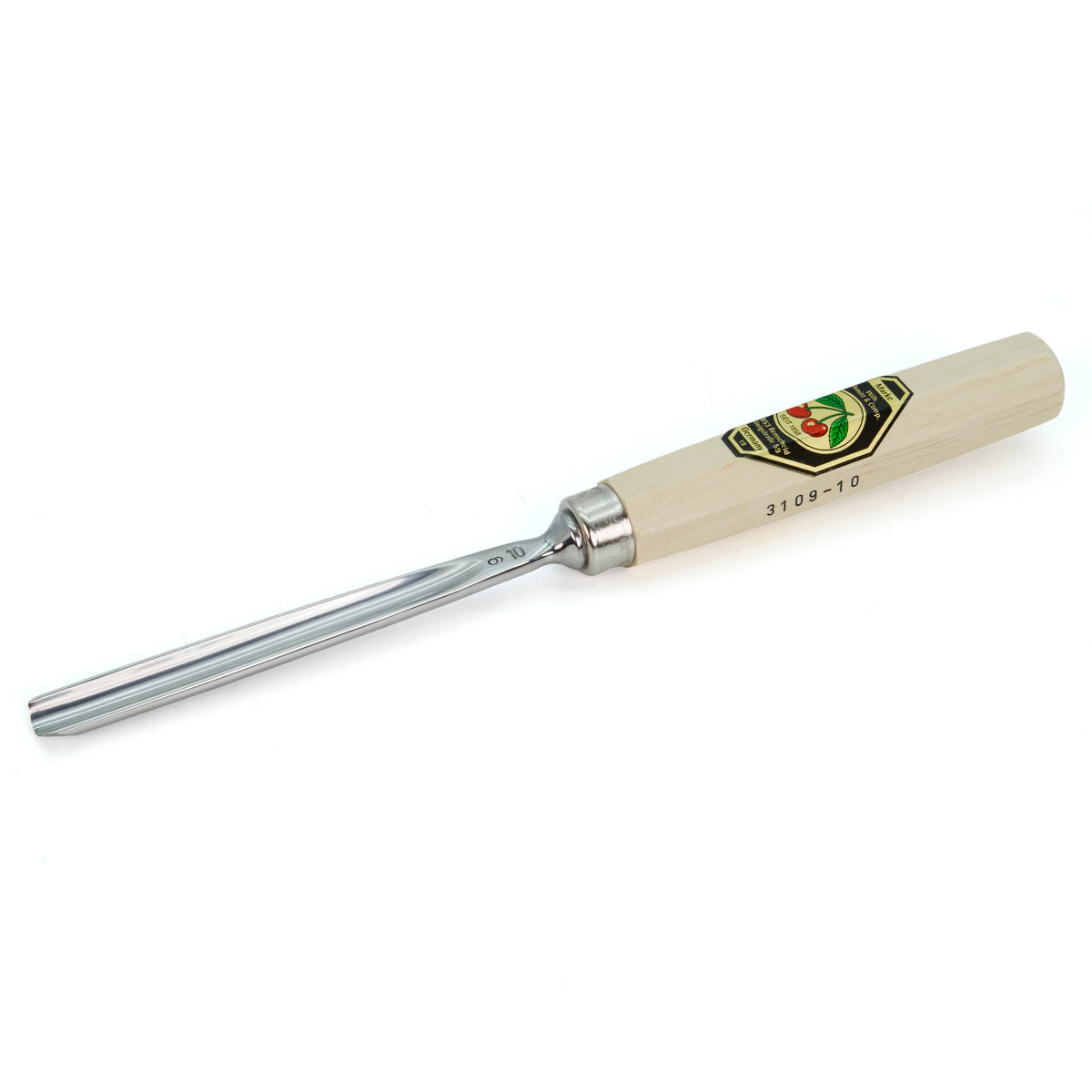 Kirschen Two Cherries Carving Tool Long #9 Gouge 10mm front