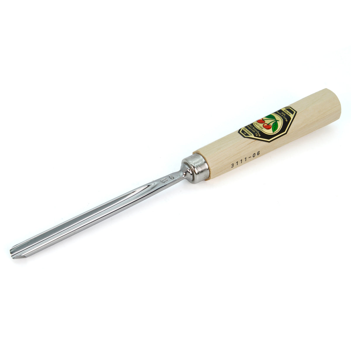 Kirschen Two Cherries Carving Tool Long #11 Gouge 6mm front