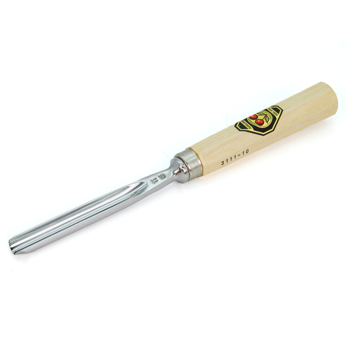Kirschen Two Cherries Carving Tool Long #11 Gouge 10mm front