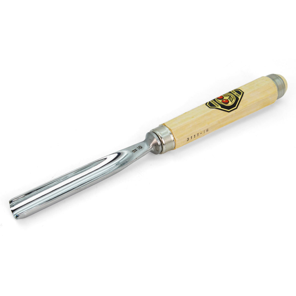 Kirschen Two Cherries Carving Tool Long #11 Gouge 16mm front