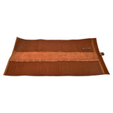 En Mina 12 Pocket Leather Chisel Roll Tan