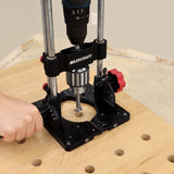 Milescraft DrillMatePRO Portable Drill Guide in action