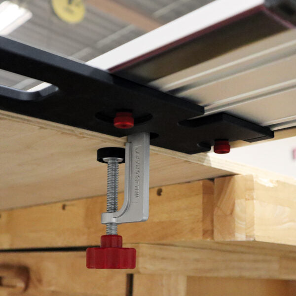Milescraft Track Saw Guide Bundle with Extension Rail Kit and TrackSawSquare, for precise cuts in small workshops