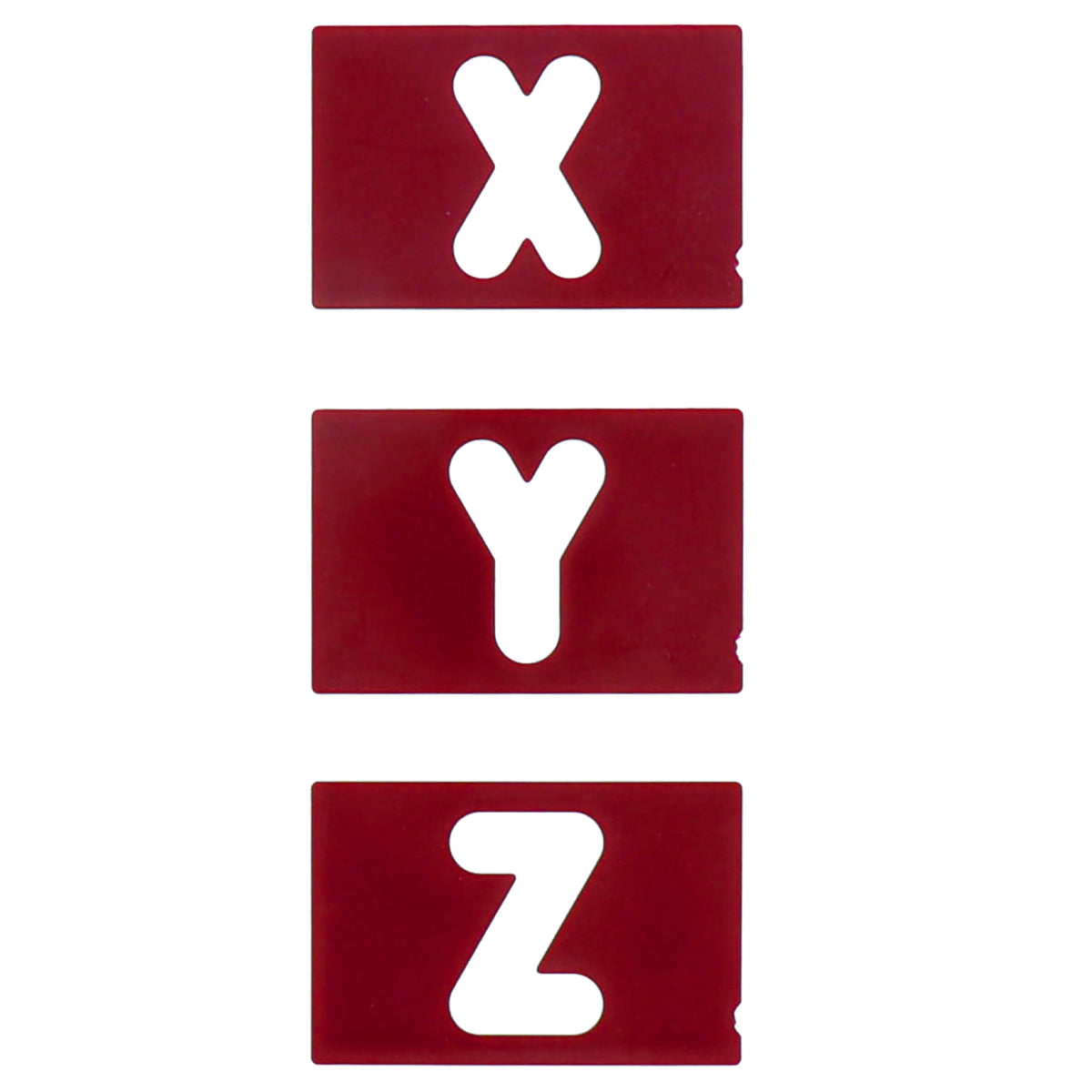 Milescraft 1 1/2in Vertical Letters Signmaking Router Template Set