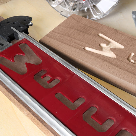 Milescraft 1 1/2in Vertical Letters Signmaking Router Template Set