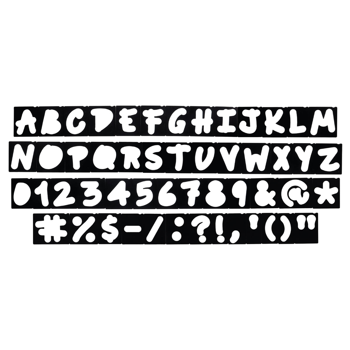 Milescraft 1 1/2in & 2 1/2in Happy Camper Letters Signmaking Router Template Set