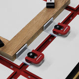 Milescraft T-Trax48 Universal T-Track Rail System 48in 1220mm Long Aluminium Pack of 2, showing close-up of T-slot detail