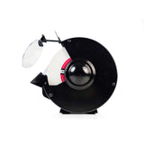 Sherwood 8in Slow Speed Bench Grinder 1400RPM 1/2HP Motor, angled view showing precise tool sharpening capabilities