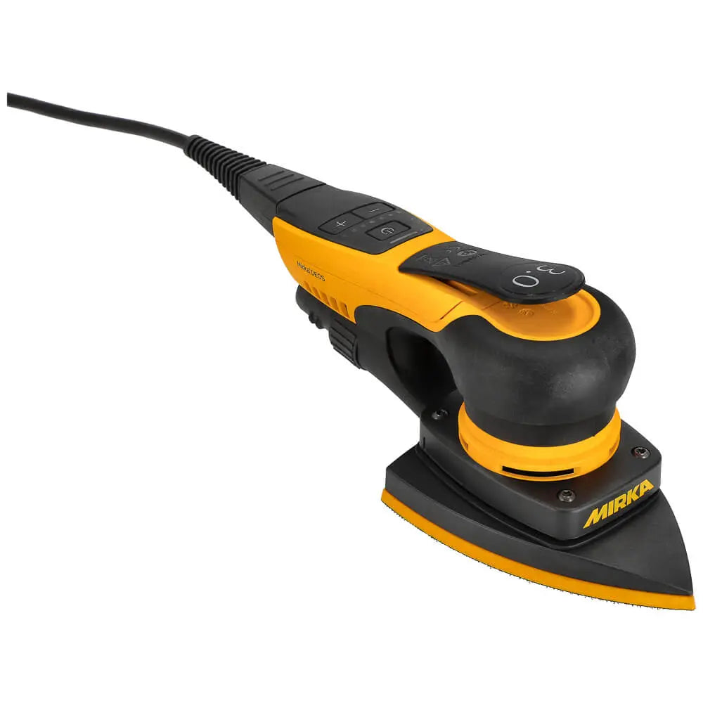 Mirka DEOS DELTA II Corner Sander - 3.0mm Orbit 663CV in action at an angle