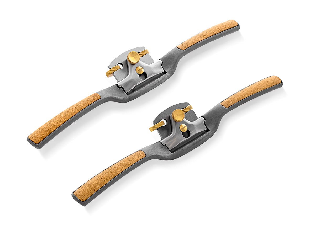 Melbourne Tool Company Flat & Round Sole Spokeshaves set for wood shaping and smoothing