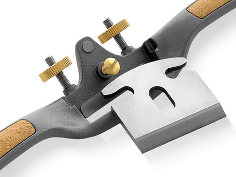 Melbourne Tool Company Flat Sole Spokeshave with Ergonomic Handles in High-Speed Steel Blade