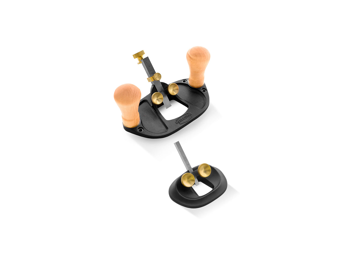 Melbourne Tool Company set of two small & large router hand planes, ideal for creating precise, clean inlays, rebates, and trenches