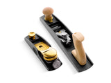 Melbourne Tool Company Low Angle Block & Jack Hand Plane Set in wooden workshop setting