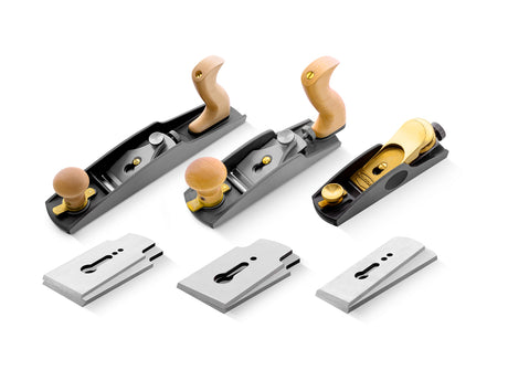 Melbourne Tool Company Low Angle Block, Jack Hand & Smoothing Plane Set with Blades in Deluxe Kit