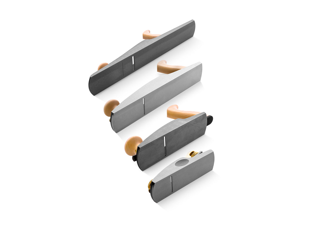 Melbourne Tool Company Deluxe Low-Angle Plane Kit with Blades set of four planes - Low-Angle Block, Jack, Smoothing, and Jointing Hand Plane