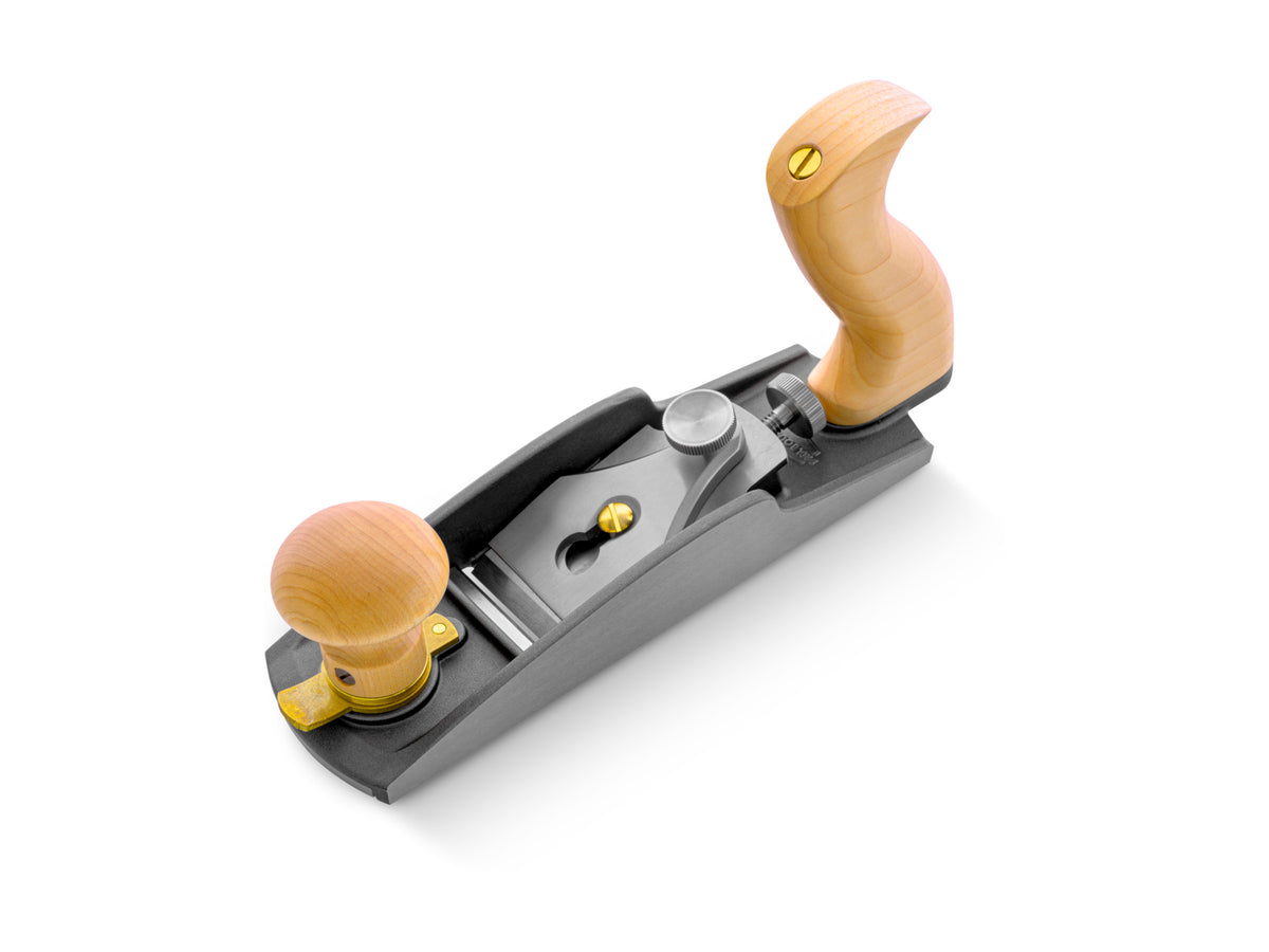 Melbourne Tool Co. Low Angle Smoothing Plane with Extra Blades in Black Woodworking tool for precise and smooth finishes