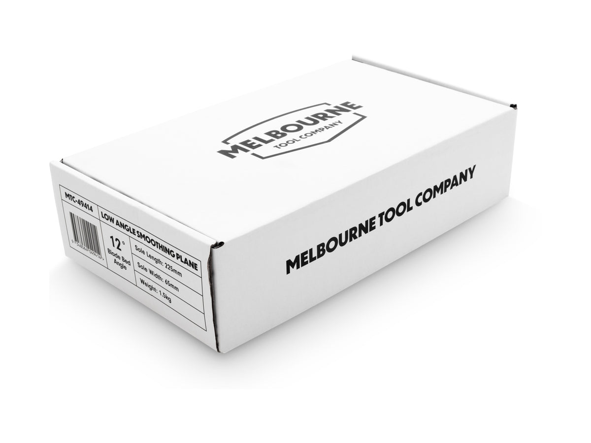 Melbourne Tool Co. Low Angle Smoothing Plane showcasing precision design for woodworking enthusiasts