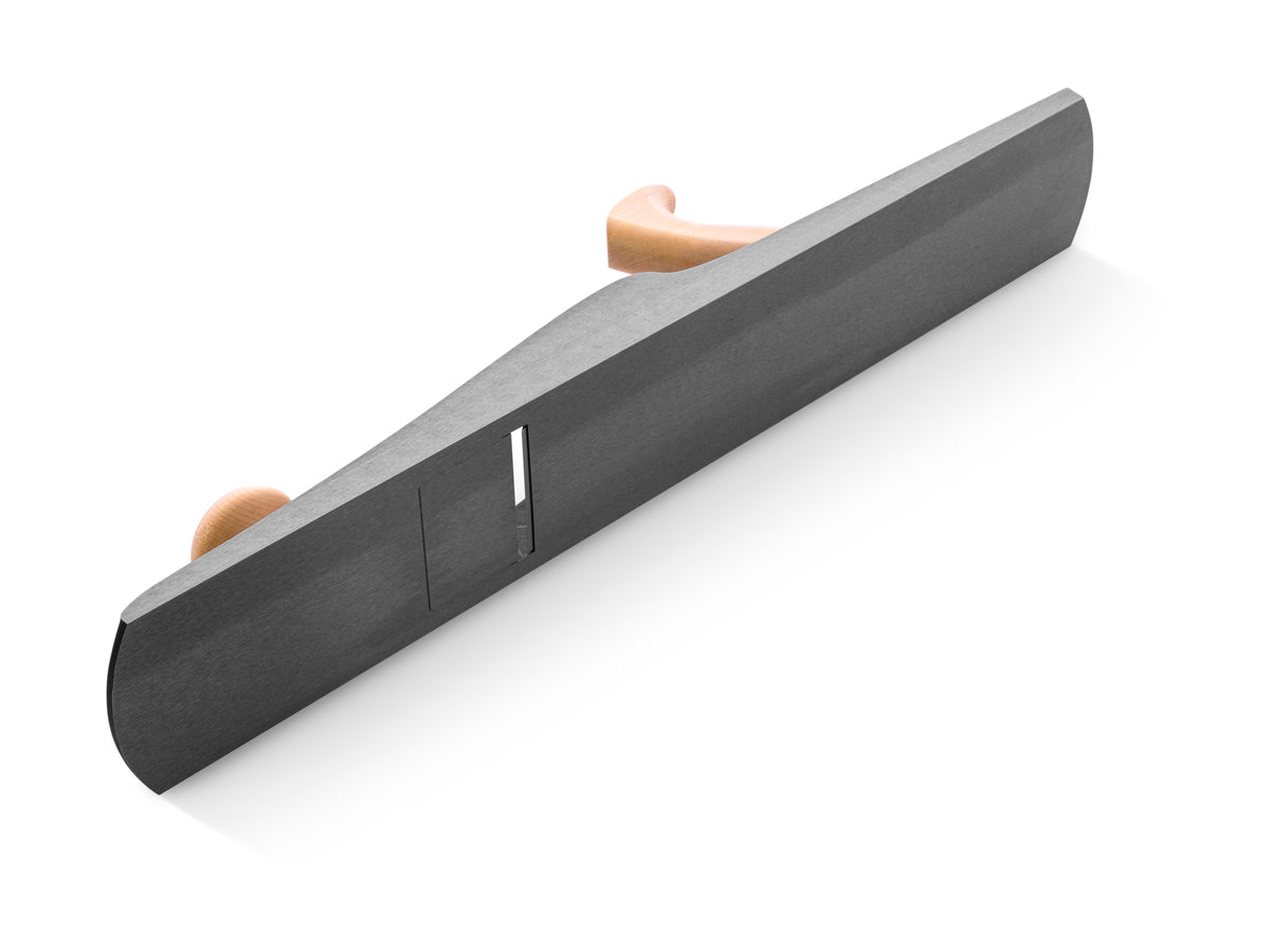 Melbourne Tool Co. Low Angle Jointing Plane and Blades in black finish, essential for woodworking enthusiasts and large projects