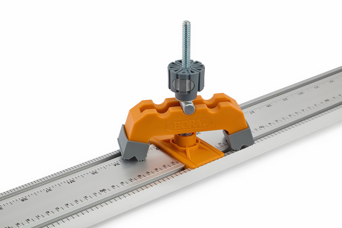 BORA NGX Track Clamps in use with WTX or NGX Clamp Edge saw guide for precise angle cutting