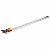 BORA NGX Clamp Edge Saw Guide 1250mm 50in in use on plywood sheet for precise cuts